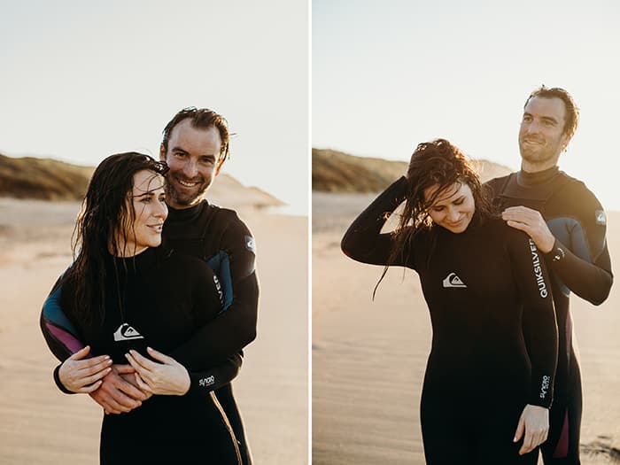 surf couple session ireland