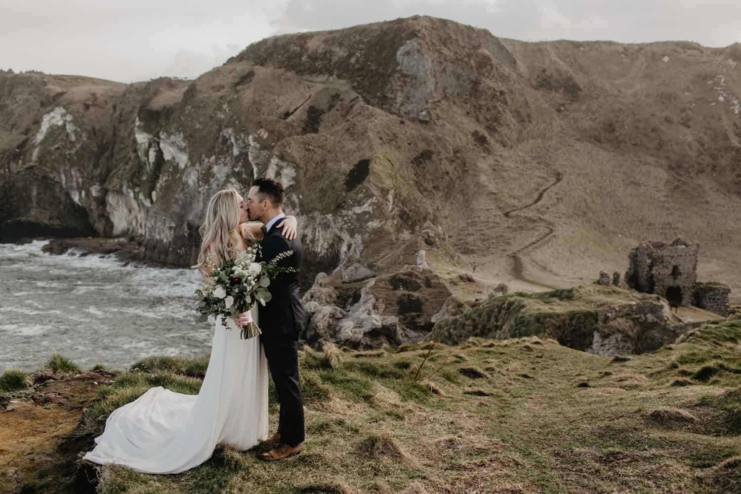  Alexandra and Jason - Dunluce Elopement Northern Ireland photographer