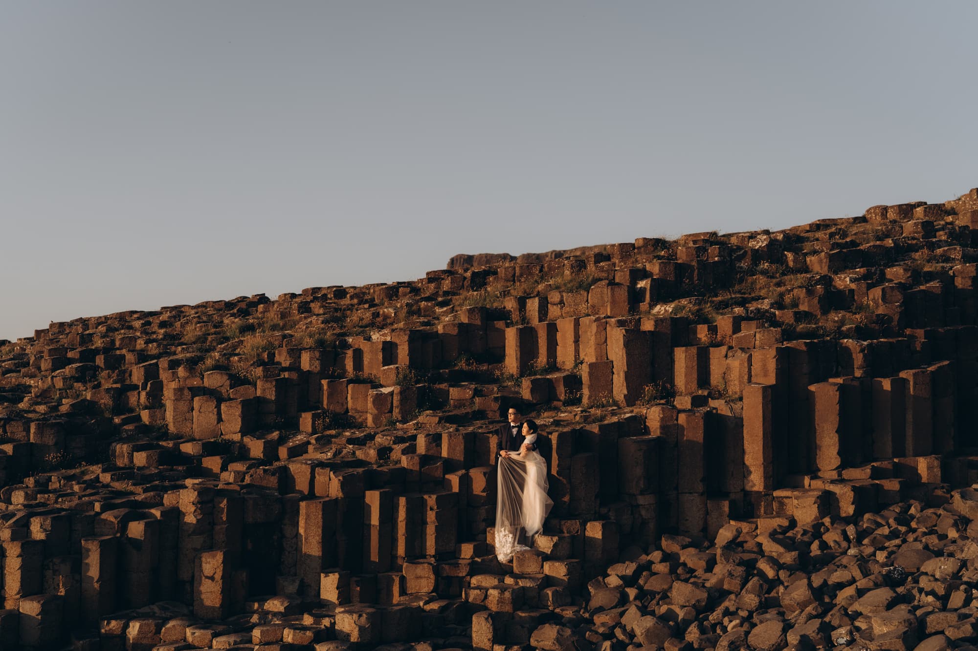 Giants Causeway Elopement with couple