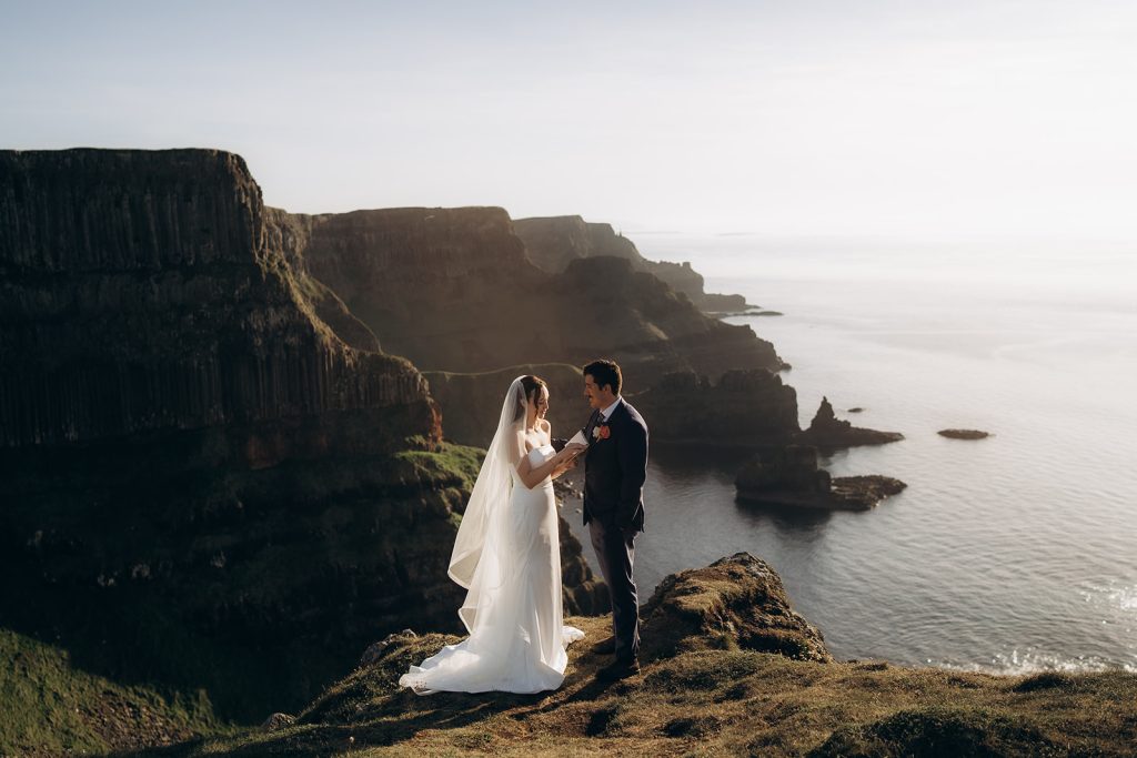 North Coast of Ireland elopement at the Causeway Coast